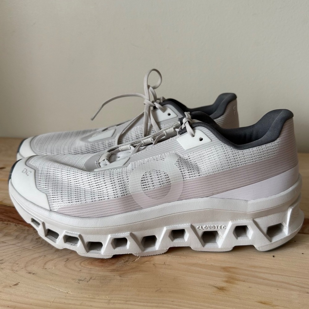 On Cloudmonster Void Women's 10.5 Ivory White CloudTec Sneakers